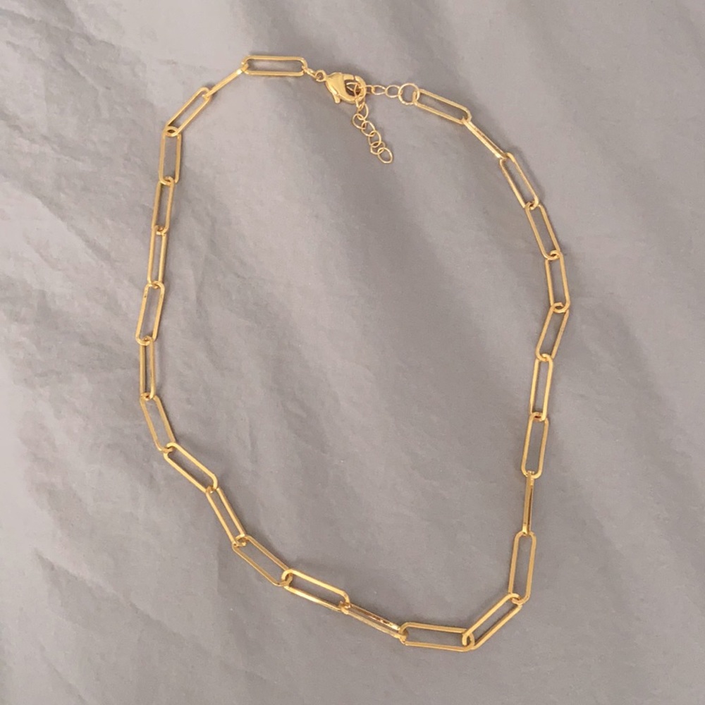 Paperclip chain necklace